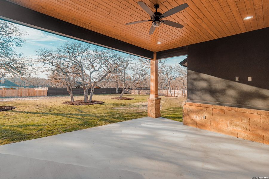 Exterior details and patio area of a home in , Adkins (Image 3). Exterior details and patio area of a home in , Adkins (Image 3).