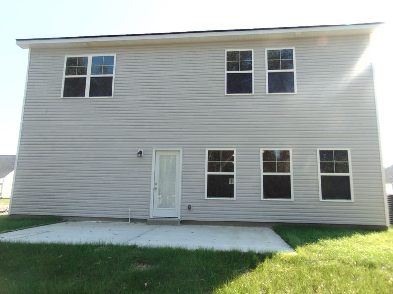 The patio for your cook outs and family days.