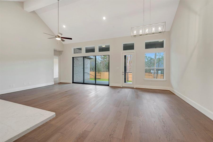 Spacious, unfurnished interior of a new home in The Woodlands Hills 70’, Willis (Image 14).