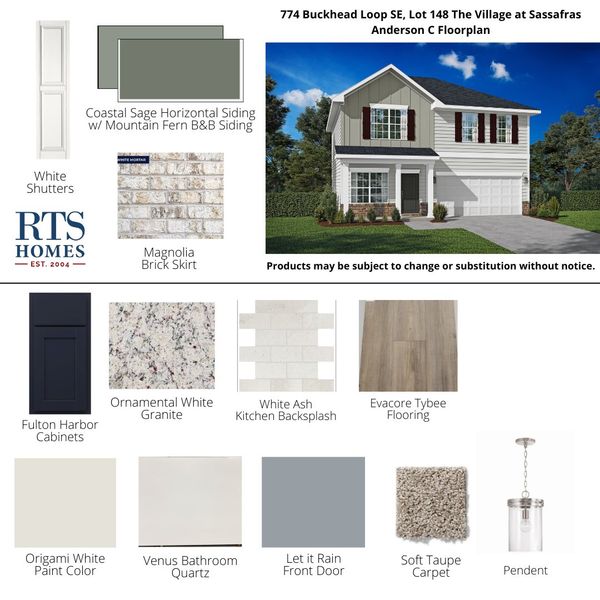 2D floor plan layout of this home in The Village at Sassafras, Allenhurst, GA (Image 4). 2D floor plan layout of this home in The Village at Sassafras, Allenhurst, GA (Image 4).