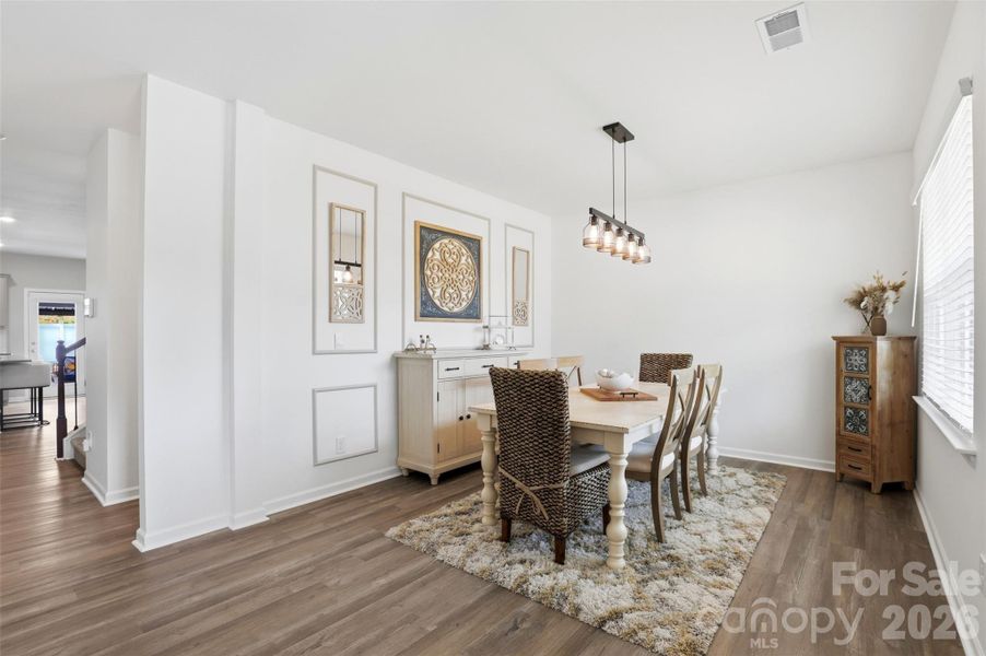 Furnished interior view inside a new home in Secrest Commons, Monroe (Image 8).