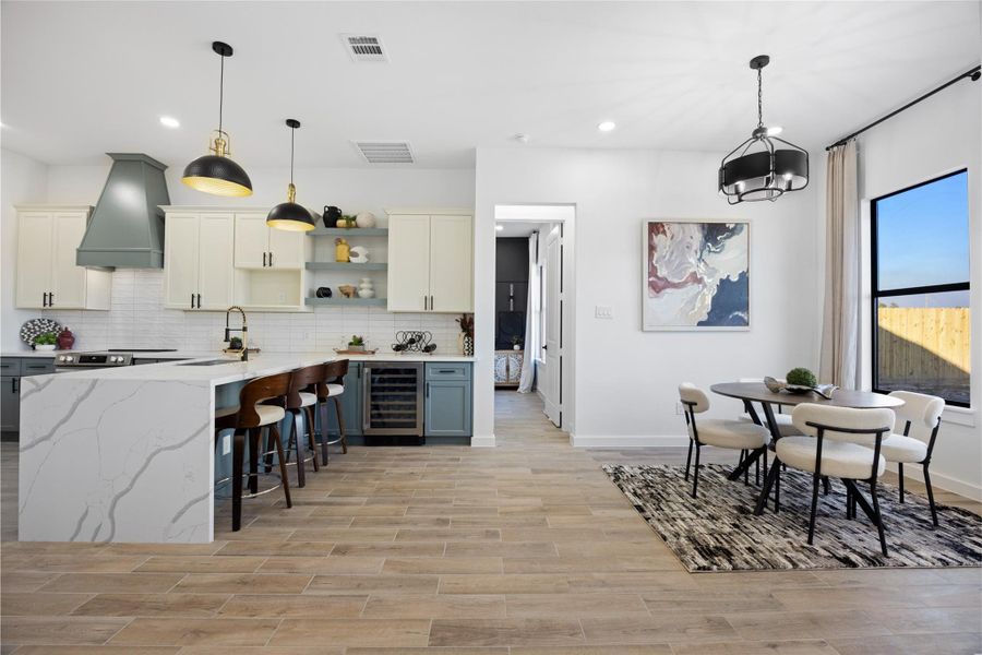 Furnished interior view inside a new home in , Cleveland (Image 15).