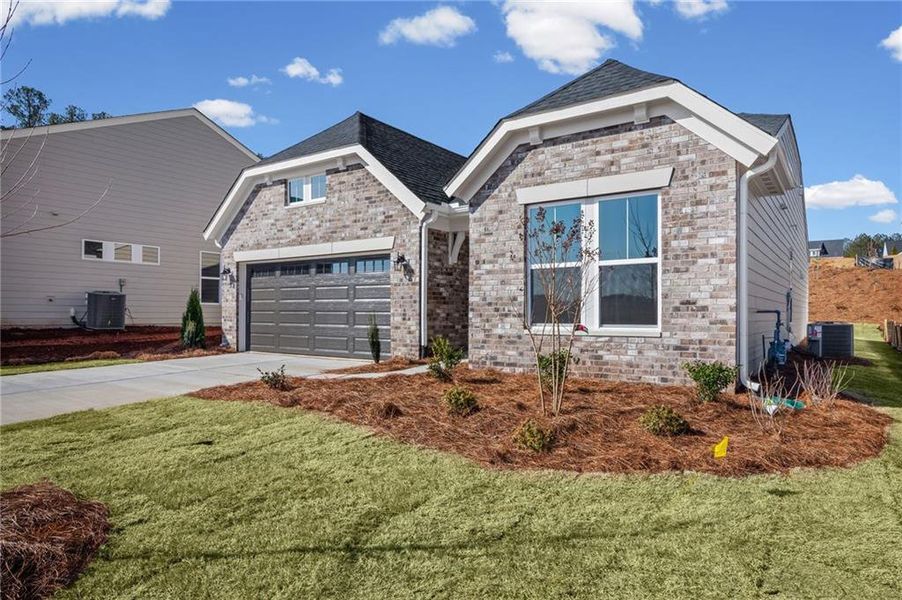 Front exterior of a new home in Easton Park, Dallas, GA, highlighting curb appeal (Image 18).