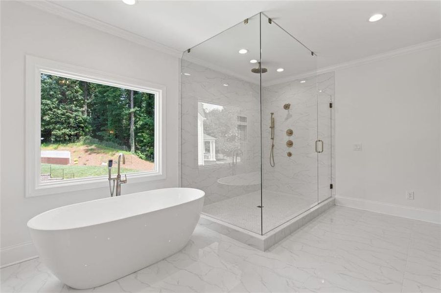 Furnished interior view inside a new home in , Atlanta (Image 3).