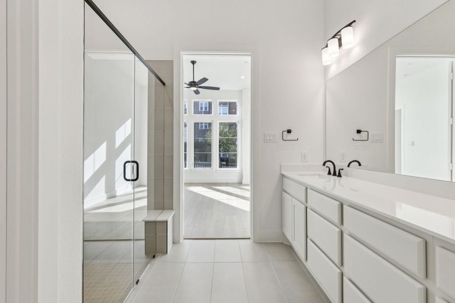 Furnished interior view inside a new home in Newman Village Townhomes, Frisco (Image 8). Furnished interior view inside a new home in Newman Village Townhomes, Frisco (Image 8).