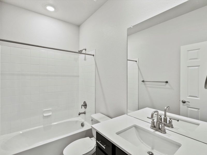 Furnished interior view inside a new home in Poudre Heights: The Alpine Collection, Windsor (Image 12).