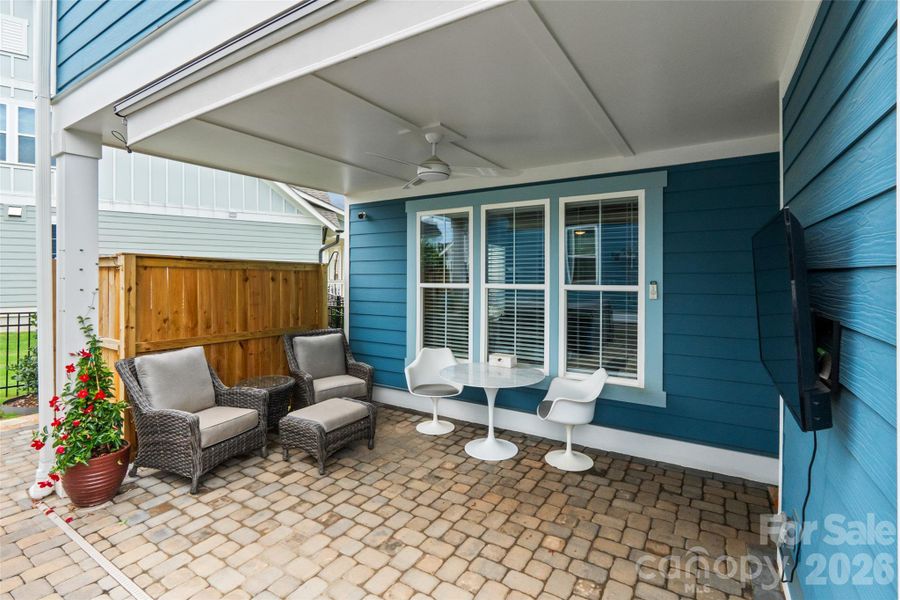 Exterior details and patio area of a home in Riverwalk, Rock Hill (Image 26).