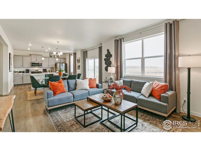 Furnished interior view inside a new home in Westgate, Greeley (Image 16). Furnished interior view inside a new home in Westgate, Greeley (Image 16).