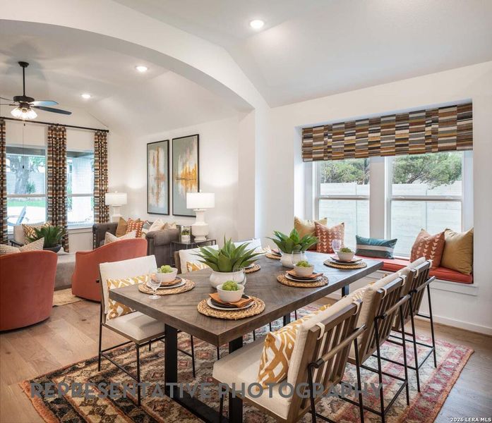 Furnished interior view inside a new home in Prominence, San Antonio (Image 12).