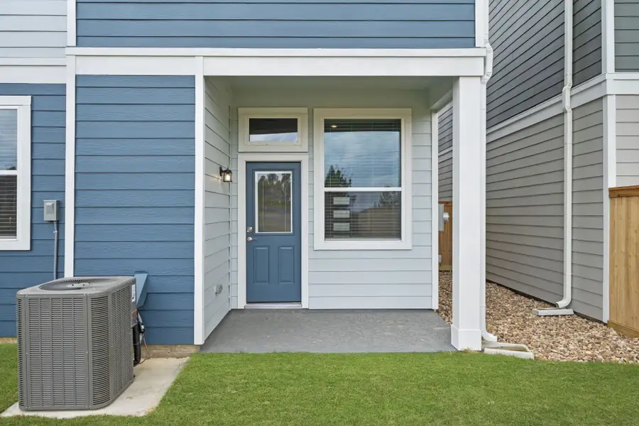 Exterior details and patio area of a home in Bridgeland, Cypress (Image 4). Exterior details and patio area of a home in Bridgeland, Cypress (Image 4).