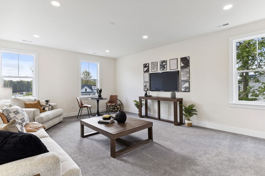 Representative furnished interior of a home built from the Lexington II by Caruso Homes in Rolling Meadows, Mooresville (Image 88).