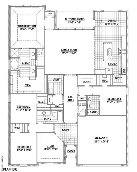 Plan 1683 1st Floor