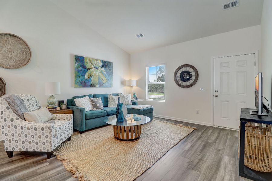 Representative furnished interior of a home built from the Marquis II by Great Southern Homes in Stillpointe, Sumter (Image 5). Representative furnished interior of a home built from the Marquis II by Great Southern Homes in Stillpointe, Sumter (Image 5).