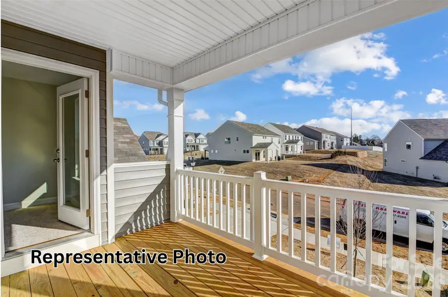 Exterior details and patio area of a home in Enclave at Riverdale, Huntersville (Image 3).