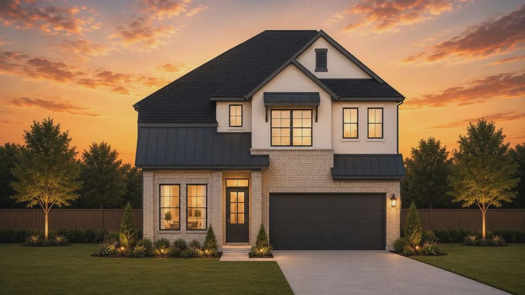 Representative exterior photo of a completed home built from the Laramie by Chesmar Homes in Nolina, Georgetown, TX (Image 2). Representative exterior photo of a completed home built from the Laramie by Chesmar Homes in Nolina, Georgetown, TX (Image 2).