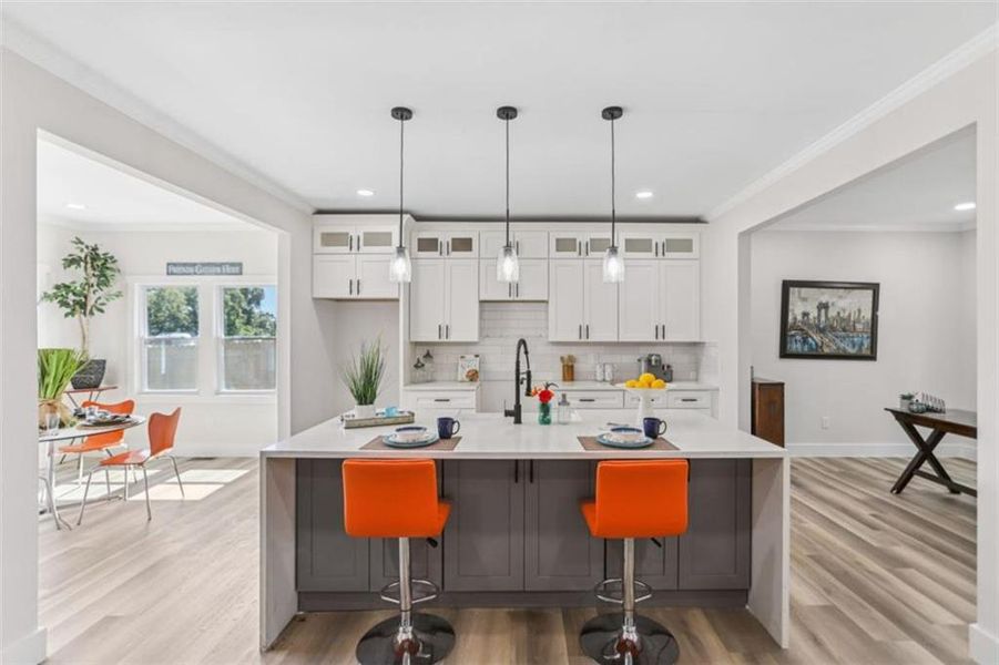 Furnished interior view inside a new home in , Atlanta (Image 6).