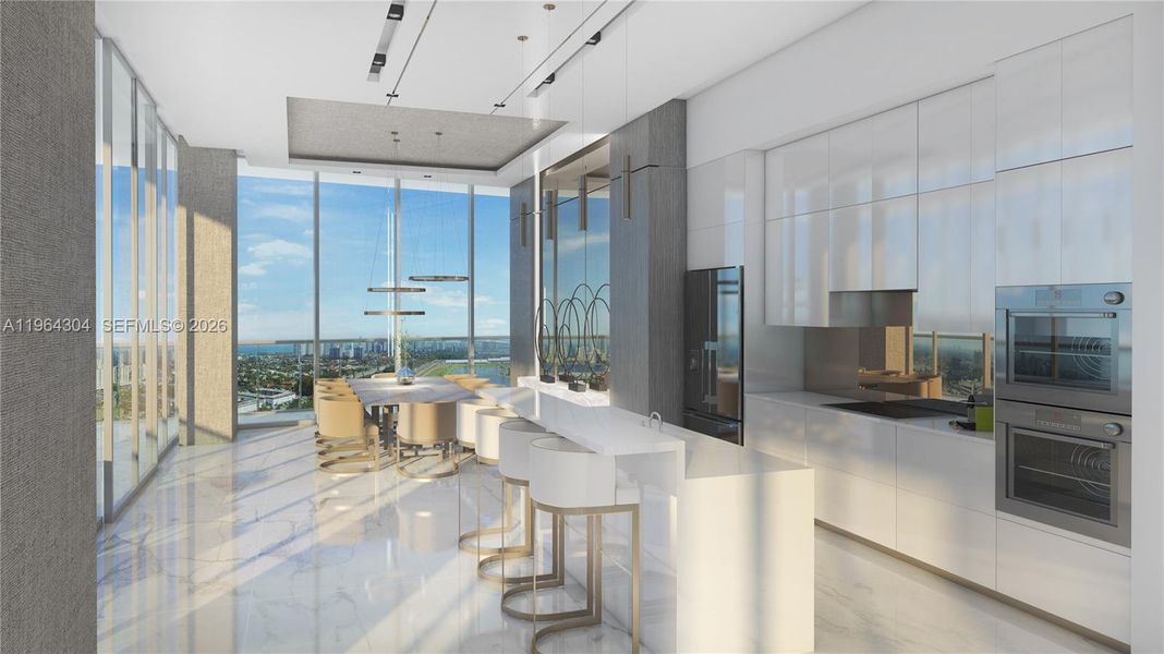 Furnished interior view inside a new home in , Hallandale Beach (Image 6).