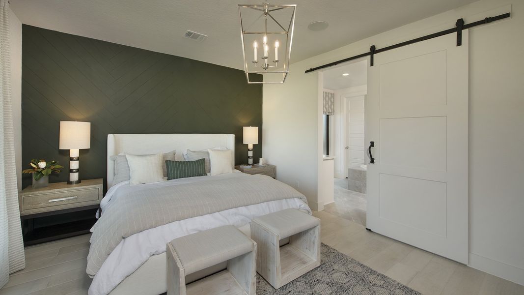 Furnished interior view inside a new home in Weston Oaks 55', San Antonio (Image 9). Furnished interior view inside a new home in Weston Oaks 55', San Antonio (Image 9).