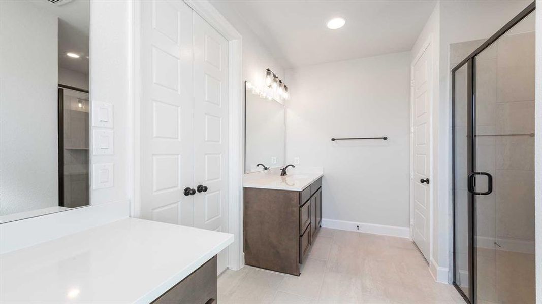 Furnished interior view inside a new home in The Parks At Wilson Creek 40', Celina (Image 11).