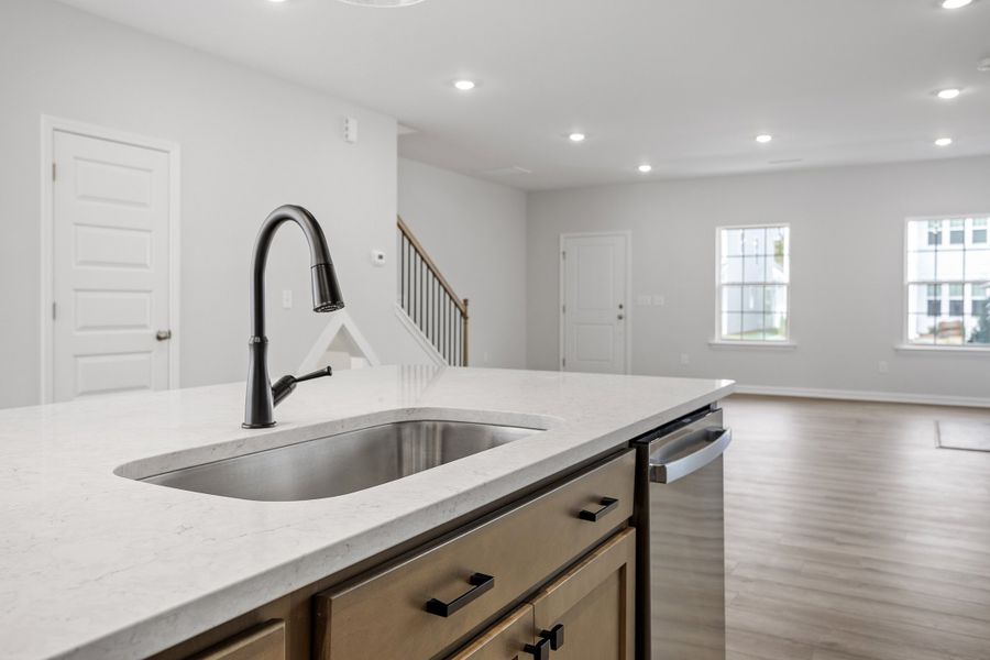 Furnished interior view inside a new home in Georgias Landing, Raleigh (Image 10).