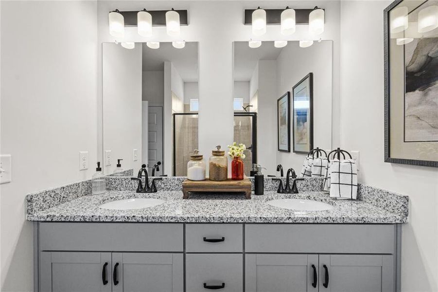 Furnished interior view inside a new home in Sanders Park, Austell (Image 28).