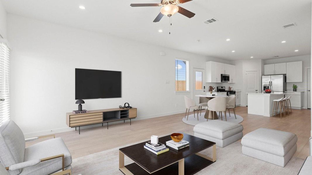 *Elevations, exterior/ interior colors, options, available upgrades that require an additional charge, and standard features will vary in each community and subject change without notice. Call for details.