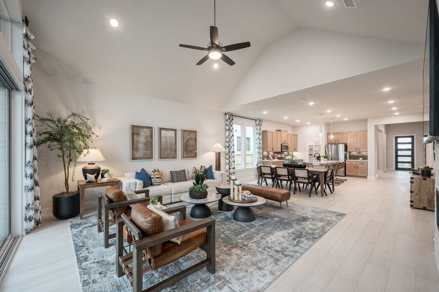 Representative furnished interior of a home built from the Falcon by Tri Pointe Homes in Pecan Ridge, Fulshear (Image 73).