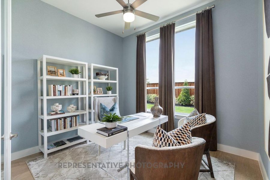 Furnished interior view inside a new home in Riceland: 50ft. lots, Mont Belvieu (Image 28).