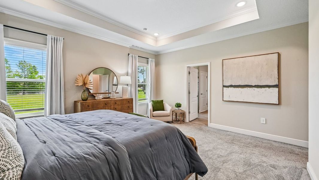 Furnished interior view inside a new home in Vero Lake Estates, Vero Beach (Image 25).