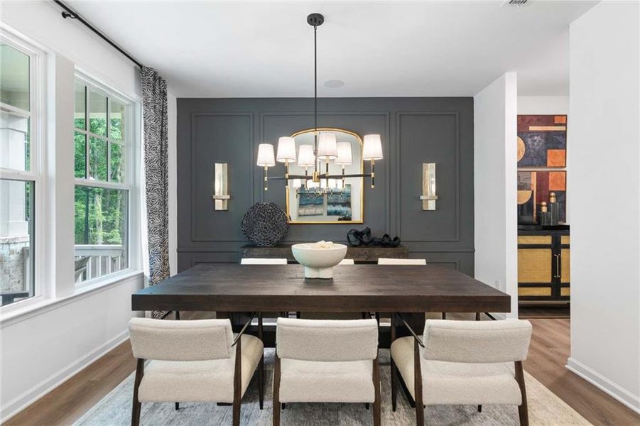 Furnished interior view inside a new home in Creekside, Dawsonville (Image 51). Furnished interior view inside a new home in Creekside, Dawsonville (Image 51).