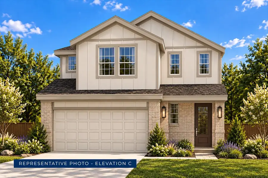 Representative exterior photo of a completed home built from the Harrison F by First Texas Homes in Oaklawn, Van Alstyne, TX (Image 21).