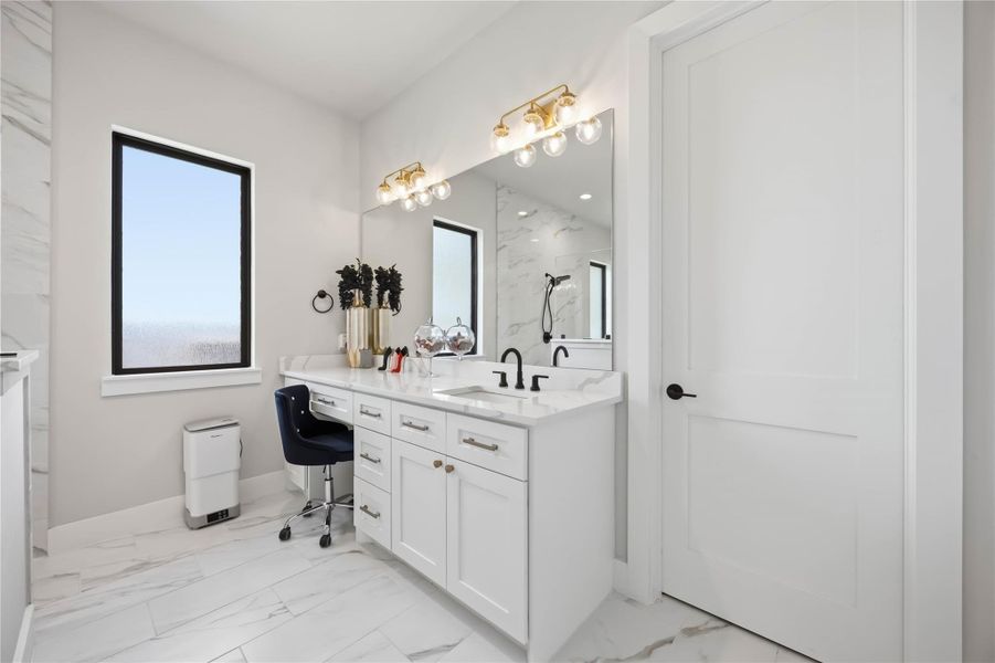 Furnished interior view inside a new home in Artavia, Conroe (Image 38).