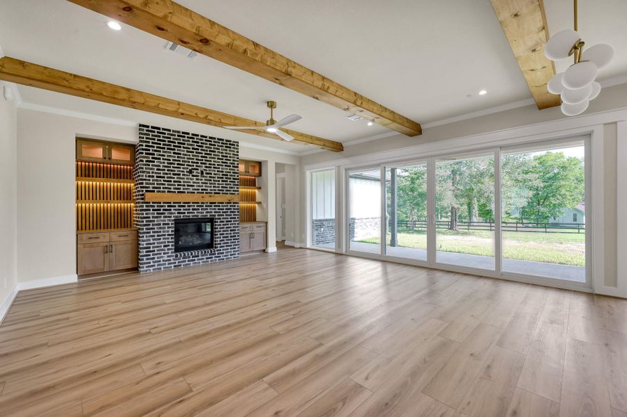 Sliding Glass Door to Large Back Patio and Backyard with Sliding Glass Door to Large Back Patio and Backyard with