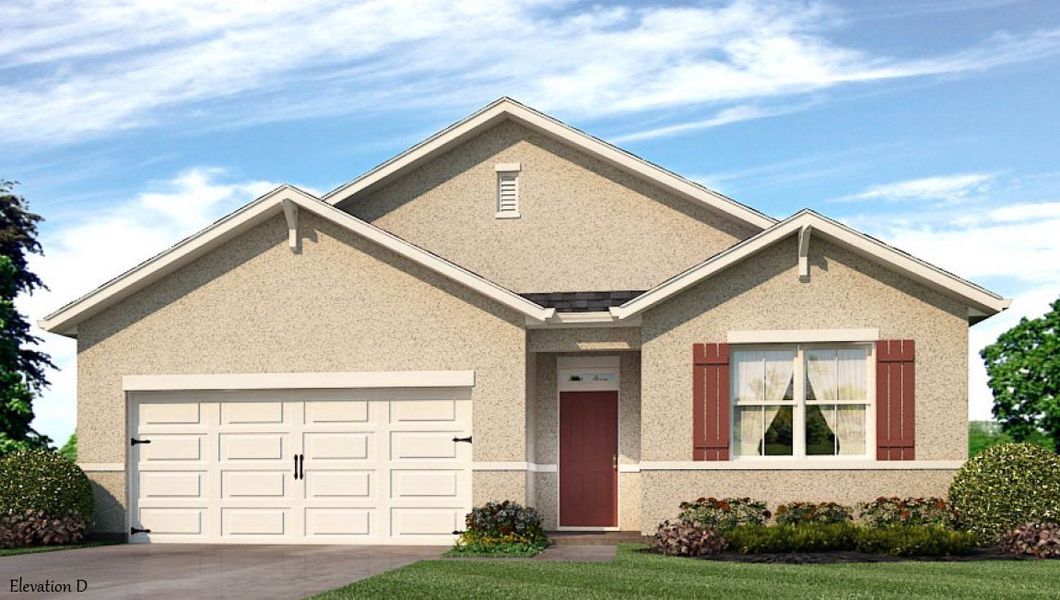 Front exterior of a home in the North Port - Express Series community, located in North Port, FL (Image 8). Front exterior of a home in the North Port - Express Series community, located in North Port, FL (Image 8).