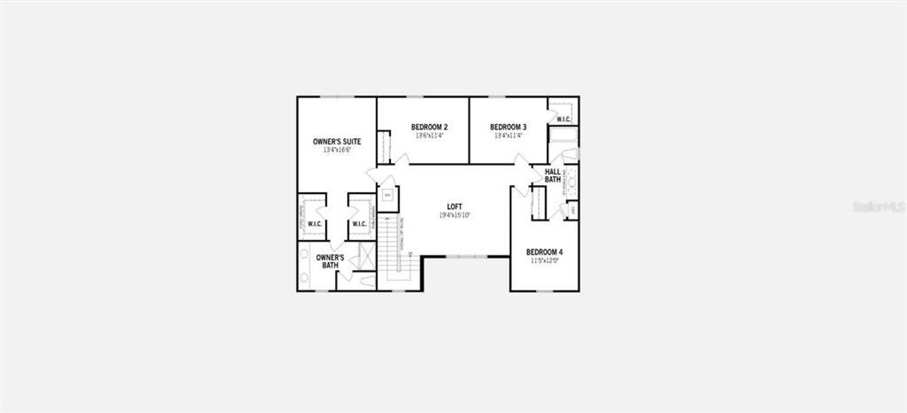 Pensacola Floorplan - Second Floor