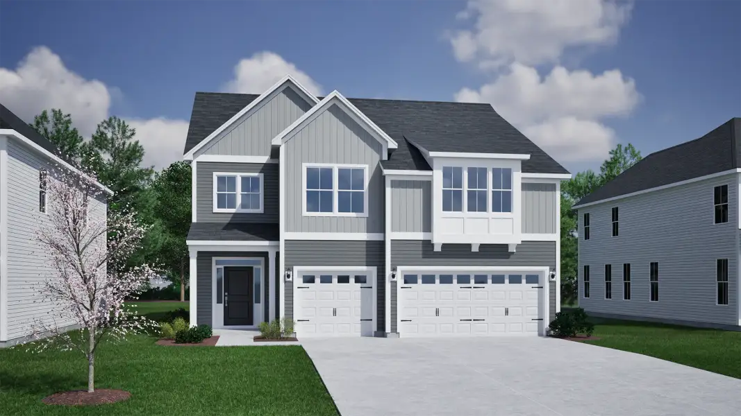 Representative exterior photo of a completed home built from the Saluda II - Vanguard Collection by Mungo Homes in Porter Ridge, Elgin, SC (Image 11).