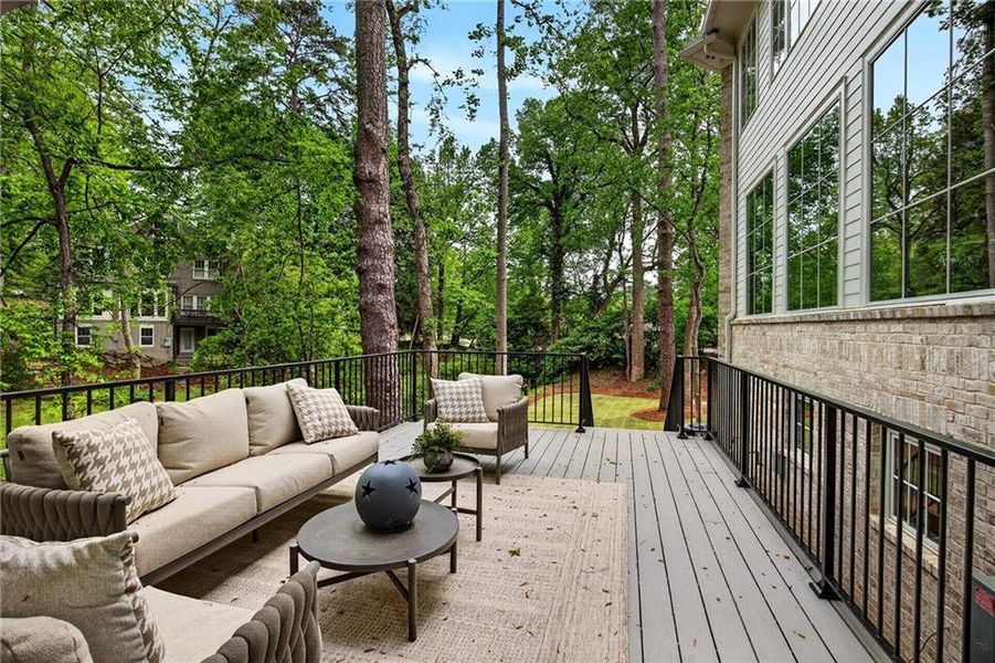 Exterior details and patio area of a home in , Atlanta (Image 31).