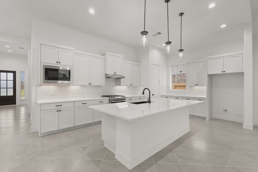 Representative furnished interior of a home built from the Palmer by Chesmar Homes in Riceland Alley Loads, Mont Belvieu (Image 14).
