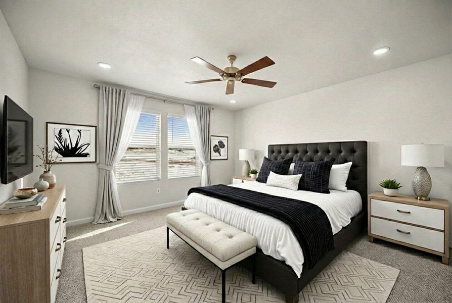 Furnished interior view inside a new home in Aspen Ranch, Fountain (Image 18).