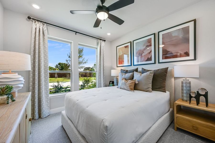 Furnished interior view inside a new home in Highland Lakes 50s, McKinney (Image 13).