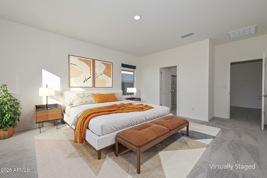 Primary Bedroom with Virtual Staging