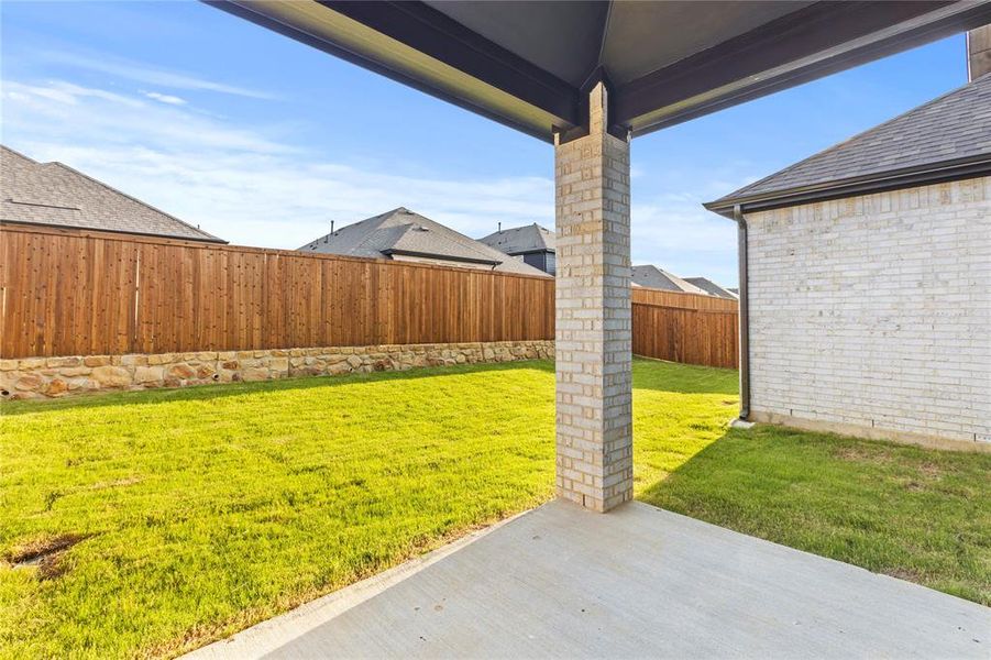 View of yard with a patio