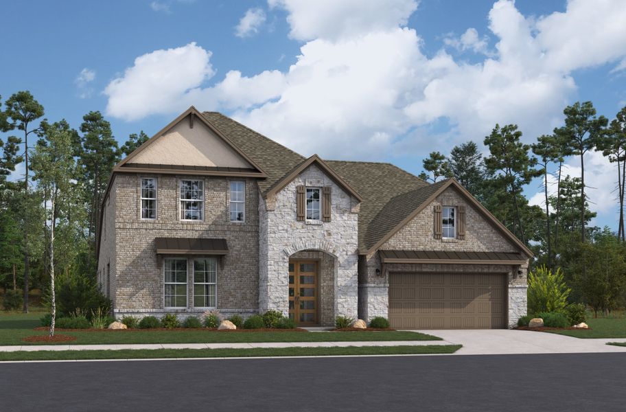 Representative exterior photo of a completed home built from the Medina by Beazer Homes in Johnson Ranch, San Antonio, TX (Image 5).