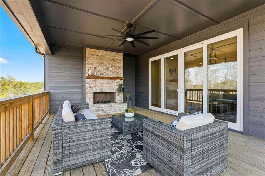 Exterior details and patio area of a home in , Newnan (Image 29).