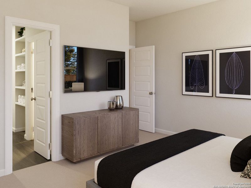Furnished interior view inside a new home in Katzer Ranch, Converse (Image 15).