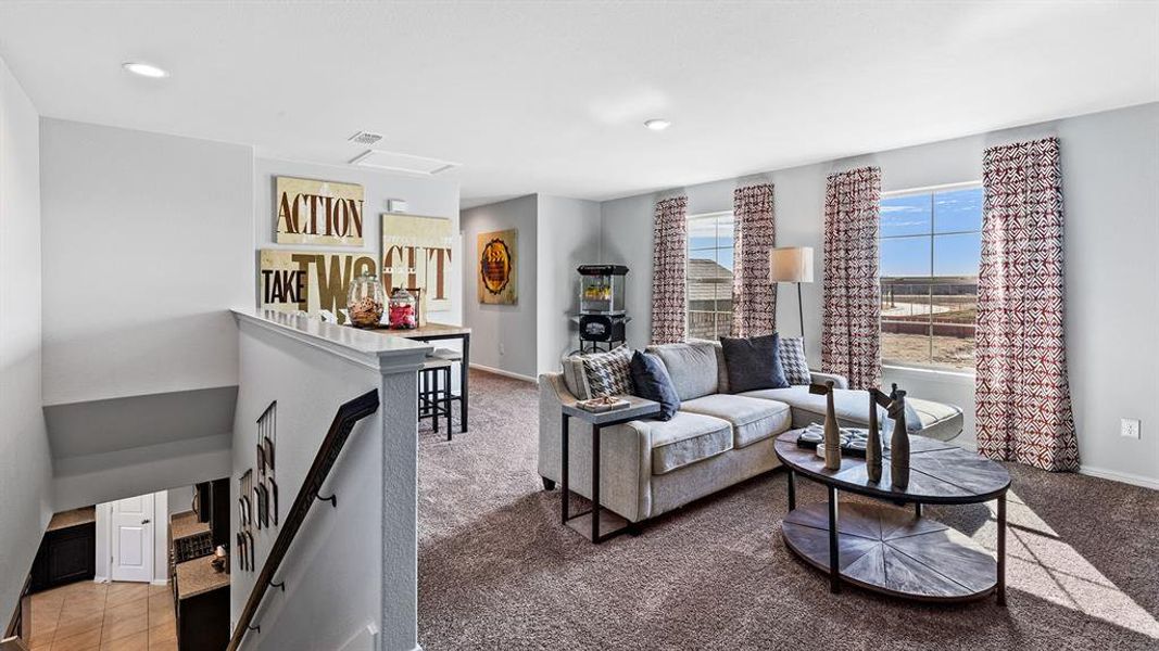Furnished interior view inside a new home in Bella Vista, Granbury (Image 29).