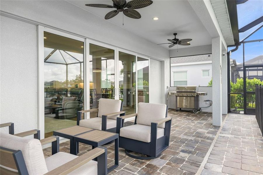 Exterior details and patio area of a home in , Parrish (Image 26).