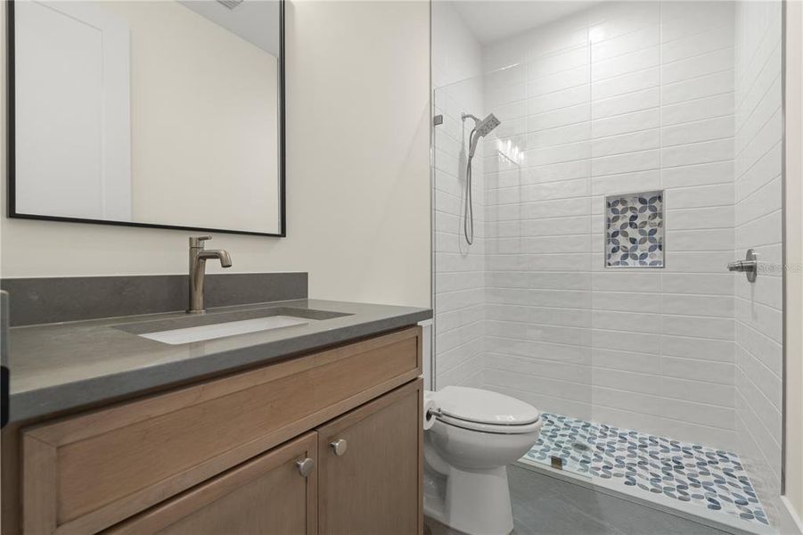 Furnished interior view inside a new home in , New Smyrna Beach (Image 83).