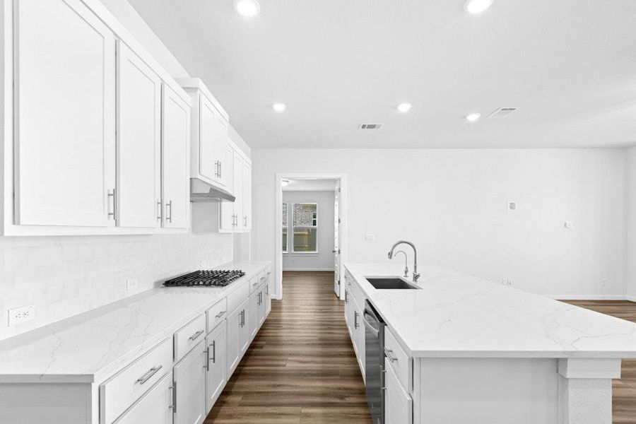 Furnished interior view inside a new home in The Colony, Bastrop (Image 9).