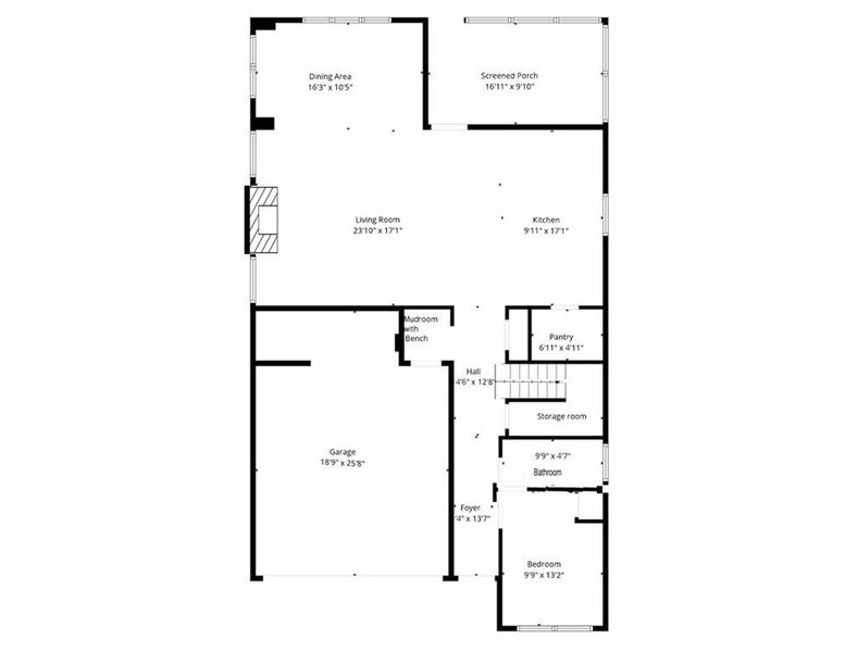 2D floor plan layout of this home in , Scottdale, GA (Image 5).